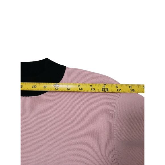 Y2k Sweater Sz PL PINK Knit Pullover Corporate Old Money Chic Career Vintage - Picture 8 of 13